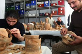 Артефакты из древнего города Педаса «ожидают» дня выставки