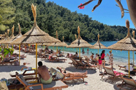 Частные пляжные клубы Бодрума увеличивают цены за услуги
