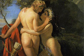 Легенда о нимфе Салмакиде (Salmakis) и Гермафродите